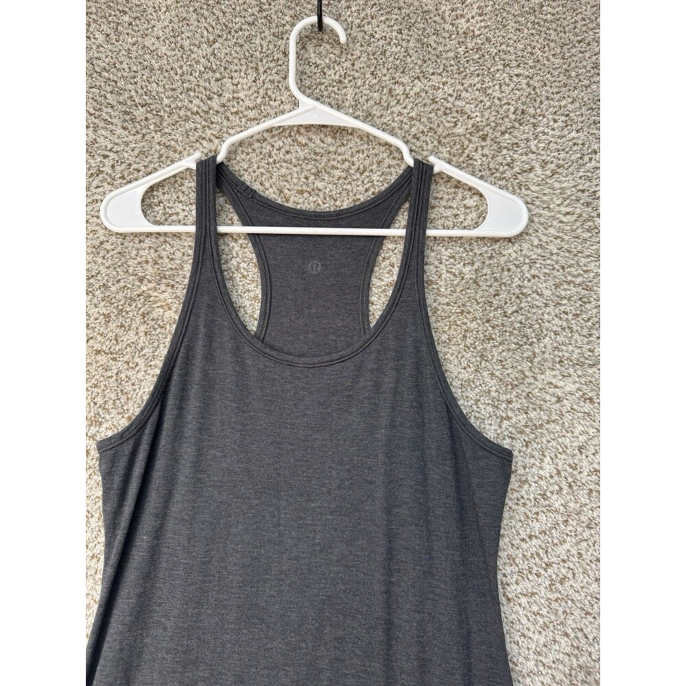 Lululemon Refresh Racerback Tank Maxi Dress ll Women's 6 Small Heather Gray Slit - Picture 12 of 14